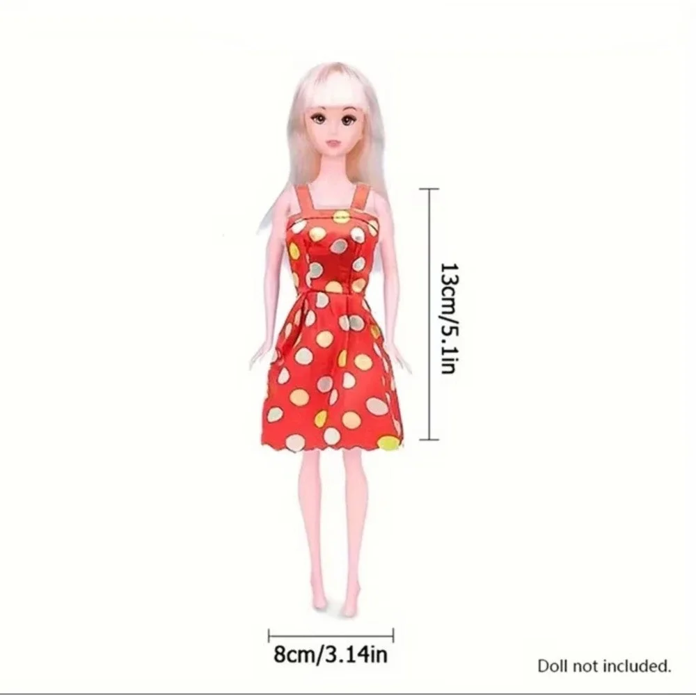 47 Piece Set Fashion Doll Clothing Barbie Style Outfits Accessories Dress Up Lot